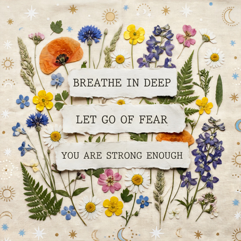 Breathe Deep Floral Print